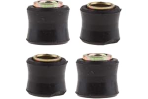 Almencla 4 Stück Motorrad Stoßdämpferbuchse 10/ 12mm Hinterrad Stoßdämpfer Hülsen aus Gummi