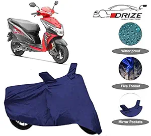 DRIZE Finest Dio Scooty Cover Waterproof with Ultra Surface Body Protection (Navy Look)