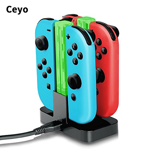 Wal front Charging Base for Nintendo Switch Joy-Con,With Charging Indicator