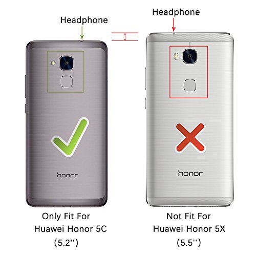 Honor 5C HÃ¼lle, HOOMIL HandyhÃ¼lle Huawei Honor 5C Tasche Leder Flip Case Brieftasche Etui SchutzhÃ¼lle fÃ¼r Huawei Honor 5C Cover - Schwarz (H3063)