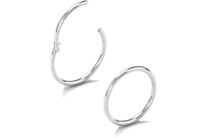 AceFun 2 sztuki kolczyków do nosa 20 g, 7 mm, stal nierdzewna, septum, biżuteria do przegrody nosowej, kolczyk segmentowy, kolczyk do ciała, kolczyk do nosa, obręcz do ust, kolczyk typu helix,