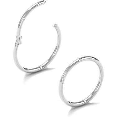 Anello al naso vintage punk con perle finte: gioielli con