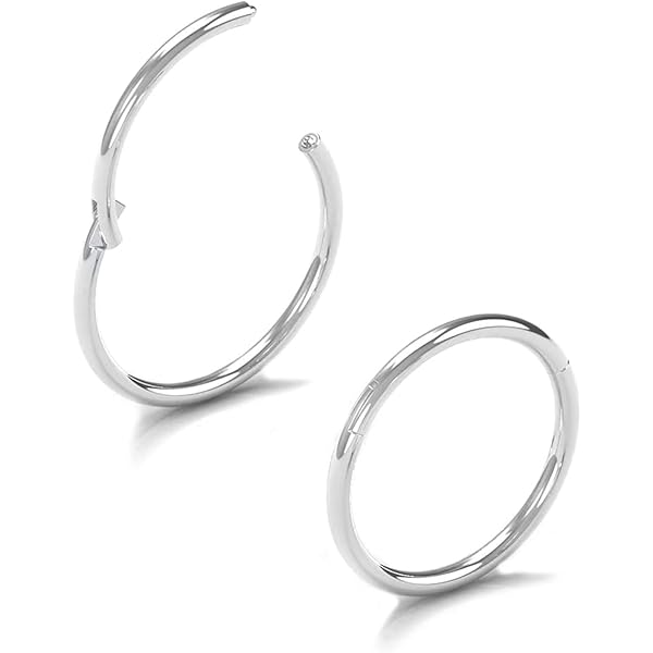 24/40/60 Pezzi Borchie Da Naso In Acciaio Chirurgico Moda Set - Foto 3