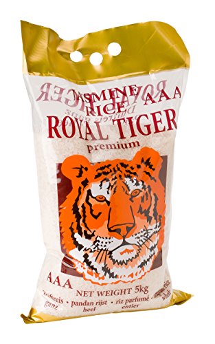 Royal Tiger Arroz Jazmines - Paquete de 4 x 1250 gr - Total: 5000 gr