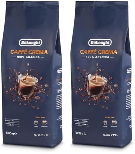 De'Longhi Cafe Crema 100% Arabica Roasted Whole Coffee Beans for