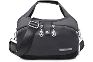 Fiorky Sac à bandoulière pour femme - Grande capacité - En tissu Oxford - Étanche - Anti-vol - Mode - Pour femme - Sac à main pour maman