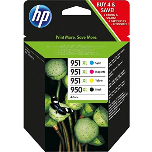 HP original - HP - Hewlett Packard OfficeJet Pro 8600 Premium e-All-in-One (950XL/951XL / C 2 P 43 AE#301) - Tintenpatrone MultiPack black cyan magenta