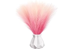 OPALTOOL 6 sztuk sztucznej trawy pampasowej, 45 cm, puszysta trawa pampasowa z 6 łodygami, sztuczna trawa pampasowa, kwiaty, dekoracja, suszone kwiaty, dekoracja boho, do domu, na wesele, do aranżacji