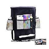 Auto Rücksitz Organizer Kühler Leichtes Aufbewahrungstasche mit mehreren Taschen für Outdoor-Reise Erhaltung Wärme und Kühlendes Getränk - 2