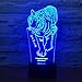 Produktbild Bbdeng 3D-Nachtlicht Tiger A Led-Touch-Farbwechsel Optische TUschungslampe Kreative Kinder Mit Schlafender Tischlampe Schlafzimmer Vision Umgebungslichtusb