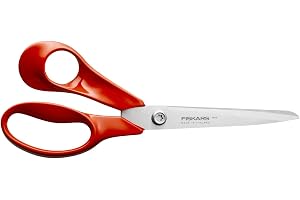 Fiskars Classic Universal hobby- och Tygsax, Vänsterhändad | Total längd: 21 cm, Förbättrad Torx-skruv och mer ergonomisk Han