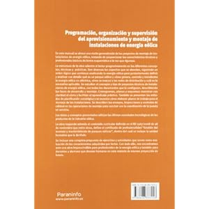 Programación, organización y supervisión del aprovisionamiento y montaje de instalaciones de energía eólica