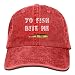 Produktbild Bite Me Fishing Denim Hat Adjustable Women's Plain Baseball Caps