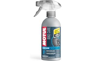 Motul - Nettoyant Chaîne Vélo Route en Spray - Dégraissant Sans Solvant - Protège et Prépare à la Lubrification - Compatible Toutes Chaînes - Sans COV - Bike Care Chain Clean Road - 500 ml