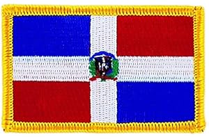 Akachafactory Patch écusson brodé Drapeau Republique Dominicaine thermocollant Insigne backpac