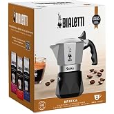 Bialetti New Brikka 2023, Moka Pot, the only coffee maker capable of making a creamy espresso, 2 cups, Aluminum