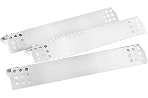 GFTIME 37cm Edelstahl Universal Brennerabdeckung Ersatzteile für Burnhard Fred, Barbecook Siesta, Taino Red/Pro 4 & 4+1, Metro Tarrington House, für Landmann, Campingaz, Grillstar Atlanta,3 Pack