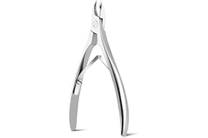 FERYES Professional Cuticle Nippers 6mm Jaw for Dead Skin, Extremely Sharp Cuticle Trimmer Remover Pedicure Manicure Nail Tool