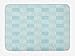 Produktbild ERCGY Ivory and White Bath Mat, Dots Zigzags and Diagonal Stripes Pastel Toned Geometric Design, Plush Bathroom Decor Mat with Non Slip Backing, 23.6 W X 15.7 W Inches, Pale Blue and White
