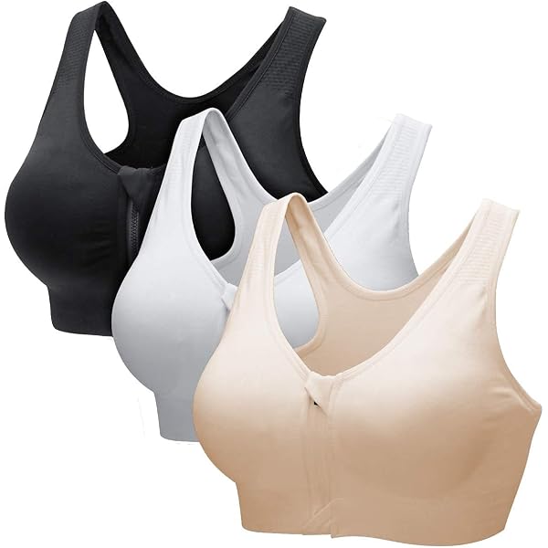 Sujetador Deportivo Con Cremallera Frontal - Soporte Alto, Transpirable, Sin Costuras, Para Running Y Yoga