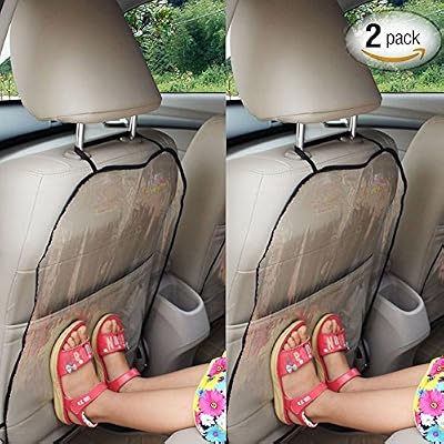 Toullgo Store Auto Housse de Siège, Siège Auto Voiture De Couverture De Protection Pour Les Enfants Botter Boue Mat Propre Auto Housse de Siège arrière Protecteur Kick Mat anti poussières Arrière pour Anti Coup de Pied et Poussières for Protecteur…