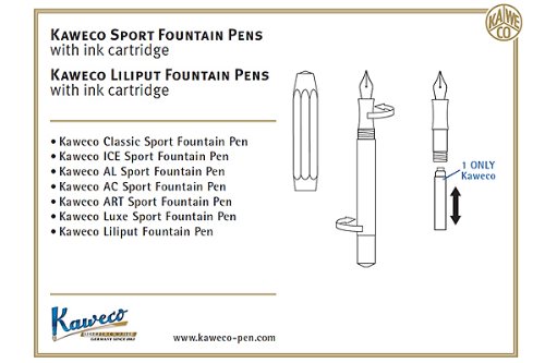 Kaweco Sport Classic Füllhalter Schwarz, Federbreite M (Medium) - 4