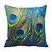 Produktbild Fish Eye Pfau noch Life Werfen Kissen
