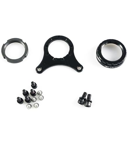 Windmeile Copertura Motore In Alluminio Per Bafang BBS01 E BBS02, Anodizzata Nera, Con Foro Lubrificazione E Guarnizione In Gomma