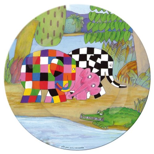 Elmar EL920D Small Dinner Plate with Rose and Walter Motif
