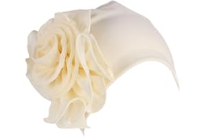 YONKINY YONKOUNY Chimio Turban pour Femmes Élégant Confortable Chapeau Bonnet Cancer Élastique Headdress Fleur pour La Perte De Cheveux Chimiothérapie