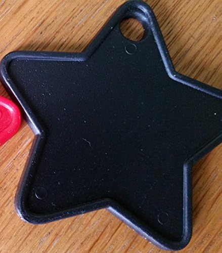 10 BLACK STAR BALLOON WEIGHTS plastic weights for helium foil balloons