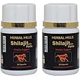 Herbal Hills Shilajit Forte Capsules (20 Capsules (Pack of 2))