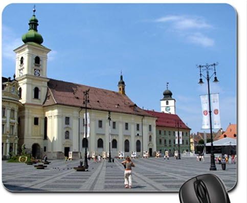 Sibiu city-piata mare-Romania Mouse Pad, Mousepad