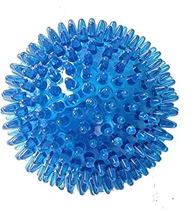 DOGTOWN Solid Spike Ball Toy for Small and Medium Dogs It's 100% Natural & SafeColor-Blue