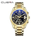 Herren Uhr Anastasia. Herren BeiläUfig GeschäFt Runde Edelstahl Sport Analoge Quarzuhr Herren Armbanduhr,Uhr Herren Schwarz Leder,Mann Beobachtet,Bralette Uhr Geschenk,Herren Uhren Angebote