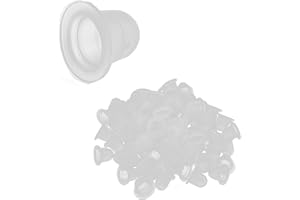 ‎YINHING Tattoo-Silikonbecher,Tattoo-Tintenbecher,Tattoo-Make-up-Pigmentbecher, 100pcs Einweg-Pigmentbecher für Augenbrauen-Tattoo, Lippenbleiche und Eyeliner(L)
