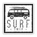 Produktbild 2 x Surf Trip Vinyl Aufkleber Reise Gepäck # 7616 - 10cm/100mm Wide