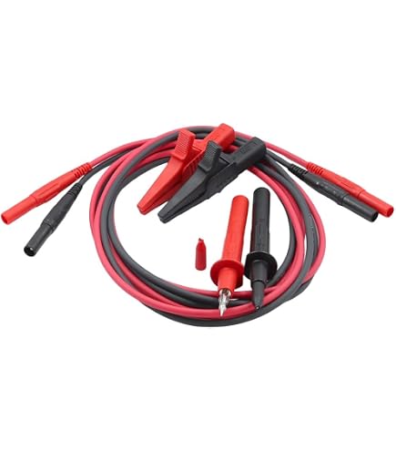 XLIUAX 8 Stück 1m Multimeter Messleitungen, 4 Stück 4mm Isolierte
