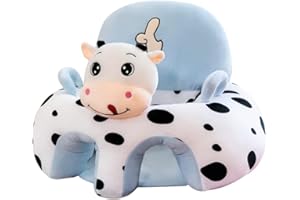 Starnearby Coussin de Canapé Bébé Sans Rembourrage, Fauteuil Enfant en Peluche, Housse de Siège et Soutien pour Apprendre à S'asseoir