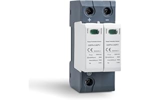 IGEYAPA 2P 40KA 1000VDC Scaricatore di Sovratensione per Corrente Continua, GSP9-C40 Dispositivo di Protezione Contro Sovratensioni e Fulmini, Adatto a Fotovoltaici e Circuiti Domestici a Basso Tensione