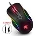 Produktbild Horsky M98 4 in 1 Gaming Maus RGB Beleuchtung Ergonomisches Design mit 1000/2000/3000/4000 DPI 7 programmierbare Tasten professionelle optische USB Wired Kabel Gaming Maus für Pro Gamer