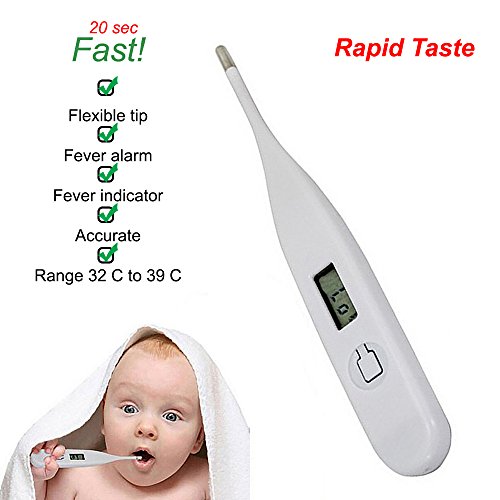 LCD-Digital-Thermometer-Rapid-Read-With-Flexible-Tip-Free-Hygienic-Case-Ideal-for-Pets-and-Humans