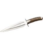 Joker CN100 Bowie-Messer – 20 Cm Klinge, Hirschhorngriff, Mit Lederscheide Für Outdoor