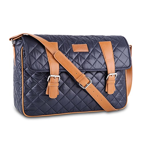 CAISON Laptop Aktenkoffer Tasche Cross-Body Casual Satchel Schulter Messenger Taschen für 15.6" Notebook Computers / 15" MacBook Pro mit Retina Display / 15.6" Dell XPS 15