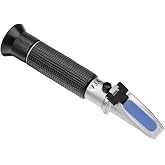 HHTEC Marine Aquarium Salinity Refractometer 0-100&permil; &ndash; 1.000&ndash;1.070 SG &ndash; ATC &ndash; Salt Water Meter for Aquarium and Reef