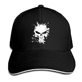 Yhsuk Punisher Sandwich Peaked Hat/Cap Black