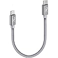 Wayona MFI Certified USB C to Lightning Cable Short 0.25M Fast Charging PD 20W for iPhone 14 14 Pro 14 Plus 14 Pro Max 13 12 11 X and 8 Series (0.25M, Grey)