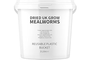 UK GROW Premium- 20L - Bucket of Calci worms - Black soldier fly lave Similar to Dried Mealworm (20L)