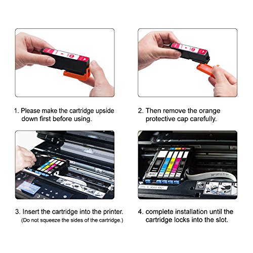 OYAT® 5x Hohe Kapazität Kompatibel Tintenpatronen Ersatz für Epson 33 33XL für Epson Expression Premium XP-530 XP-540 XP-630 XP-635 XP-640 XP-645 XP-830 XP-900 Drucker - 3