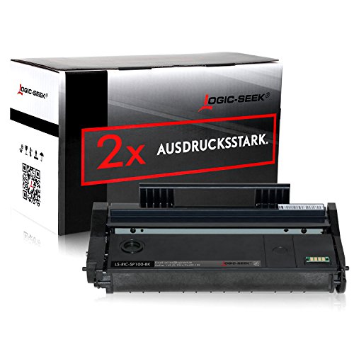 2 Toner für Ricoh SP 112 Laserdrucker SP 112SU Aficio SP 100 e, Schwarz